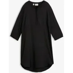 bonprix Blusenkleid für modischen Auftritt, aus Polyester, Regular Fit, mit 3/4-Ärmeln