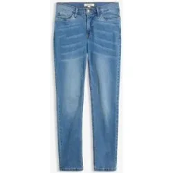 bonprix Straight-Jeans Mid Waist, Stretchblau 38Damen
