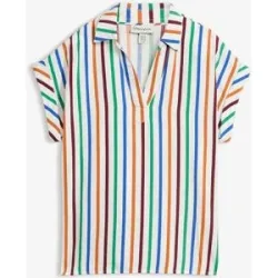 bonprix Tunikabluse aus Viskose-Mixweiß 48Damen