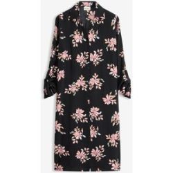 bonprix Longbluse aus fließendem Viskose-Mixschwarz 50Damen