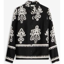 bonprix Bluse aus fließender Viskoseschwarz 44Damen