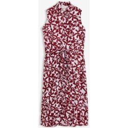bonprix Hemdblusenkleid aus fließender Viskoserot 40Damen