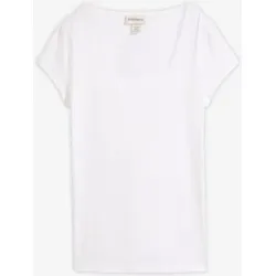 bonprix Kurzarmshirt mit Karree-Ausschnittweiß 52Damen
