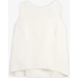 bonprix Blusentop aus reinem Leinenweiß 52Damen