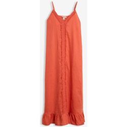 bonprix Maxikleid aus reinem Leinenrot 48Damen