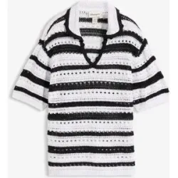 bonprix Weites Strickshirtschwarz 36Damen