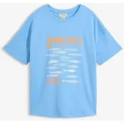 bonprix T-Shirt aus schwerer Bio-Baumwolleblau 40Damen