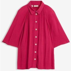bonprix Oversize-Bluse aus strukturierter Viskosepink 46Damen