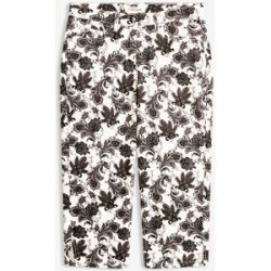 bonprix Capri-Hose aus Baumwollstretchweiß 52Damen