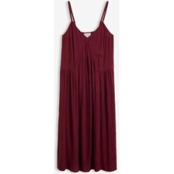 bonprix Midikleid aus leichter strukturierter Viskoserot 40Damen