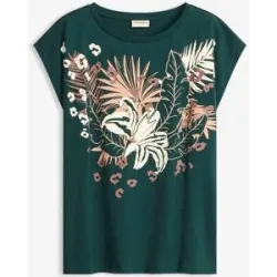 bonprix Shirt aus reiner Bio-Baumwollegrün 36Damen