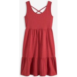 bonprix Jerseykleid aus reiner Baumwollerot 48Damen