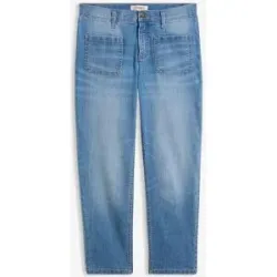 bonprix Slim-Fit-Jeans High Waist croppedblau 54Damen
