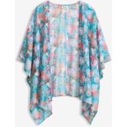 bonprix Transparenter Strandkimonoblau 48Damen