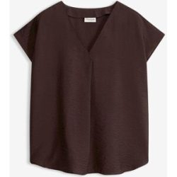 bonprix Tunikabluse aus fließendem Viskose-Mixbraun 36Damen