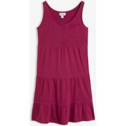 bonprix Baumwoll Jerseykleid, kurzlila 32Damen