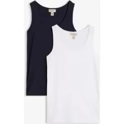 bonprix Tanktop (2erPack)blau 56Damen