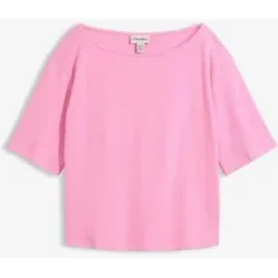 bonprix Shirt aus Bio-Baumwolle in Waffeloptikrosa 40Damen