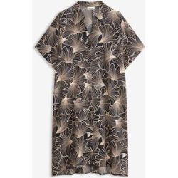 bonprix Strandbluse aus reiner Baumwolleschwarz 40Damen