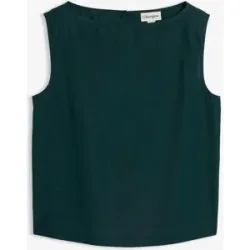 bonprix Blusentop aus reiner Baumwollegrün 48Damen