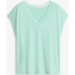 bonprix Shirt aus softer Viskosegrün 40Damen