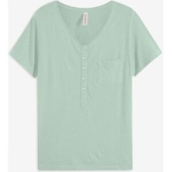 bonprix T-Shirt aus Baumwoll-Viskose-Mixgrün 52Damen
