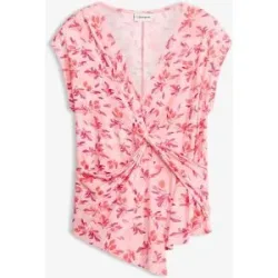 bonprix Shirt mit Knoten-Detailrosa 40Damen