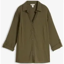 bonprix Leichte Bluse aus fließender Viskosegrün 42Damen