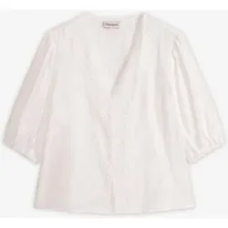 bonprix Bluse aus Viskose-Mixweiß 40Damen