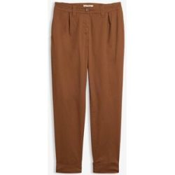 bonprix Chinohose aus elastischem Baumwoll-Mix, knöchellangbraun 38Damen