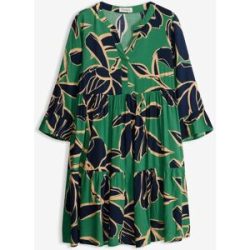 bonprix Tunikakleid figurumspielende Passform, mit trendigem Muster, Sommerkleid