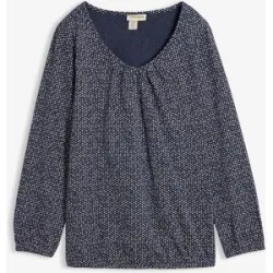 bonprix Shirt aus reiner Bio-Baumwolleblau 40Damen