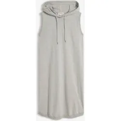 bonprix Shirtkleid aus elastischem Baumwoll-Mixgrau 48Damen