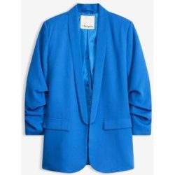bonprix Blazer mit Raffungblau 36Damen