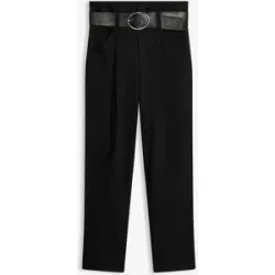 bonprix Bundfaltenhose aus Baumwolleschwarz 38Damen