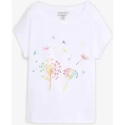 bonprix T-Shirt bequeme Passform, Kurzarm-Design, aus Baumwolle