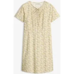 bonprix Kurzes Kleid aus leichter Baumwollegelb 46Damen