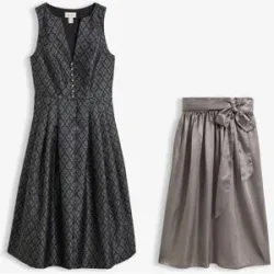 bonprix Dirndl mit Schürze  (Doppelpack 2-tlg. Set)grau 44Damen