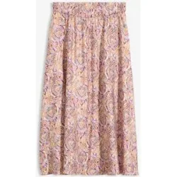 bonprix Midirock aus Viskose-Mixweiß 38Damen