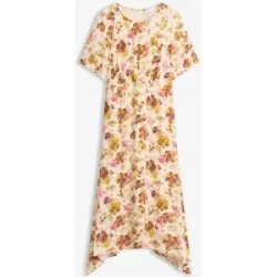 bonprix Kleid mit asymmetrischem Saumbeige 48Damen