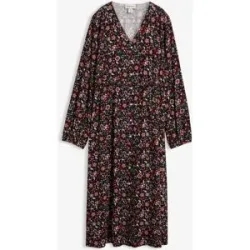 bonprix Midikleid aus fließender Viskoselila 46Damen