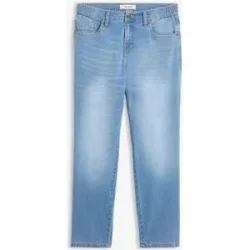 bonprix Straight-Jeans Mid Waist croppedblau 38Damen