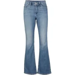 bonprix Bootcut Jeans Mid Waist, Bio-Baumwolleblau 42Damen