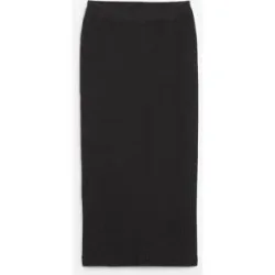 bonprix Strickrock aus reiner Baumwollegrau 52Damen