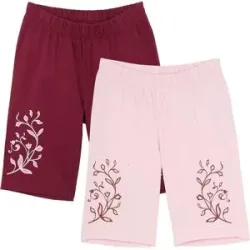 bonprix Radlerhose mit Bio-Baumnwolle (2er Pack)rosa 152Mädchen