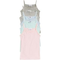 bonprix Unterhemd mit weicher Baumwolle (5er Pack)grau 152Mädchen