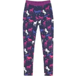 bonprix Thermo-Leggings mit Pferdemotivblau 128Mädchen