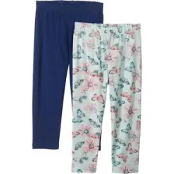 bonprix Capri-Leggings mit Bio-Baumwolle (2er Pack)blau 164Mädchen