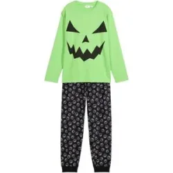 bonprix Pyjama aus reiner Bio-Baumwolle (2-tlg. Set)grün 164Kinder