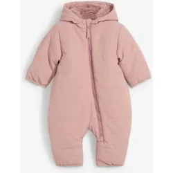 bonprix Wattierter wasserabweisender Schneeanzug mit Teddyfleecerosa 110Mädchen